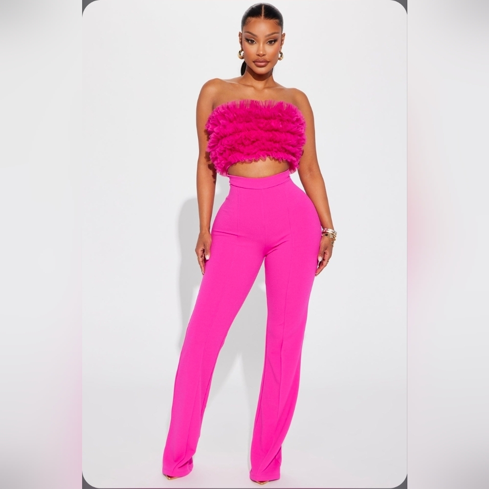 Pink Straight Leg Women's Jumpsuit